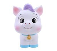 ibasenice Boîte à Économies Cheval en Vinyle Blanc, Figurine Décorative Compacte Incassable, Outil Éducatif Maison Fêtes, Présent d'anniversaire pour Garçons et Filles