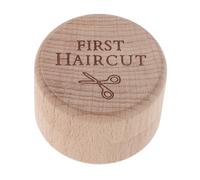 ibasenice Boîte à Souvenirs Bébé en Bois Naturel avec Couvercle, Petite Boîte Commémorative 5x5x3,5 Cm pour Cordons Ombilicaux et Première Coupe de Cheveux, Coffret Mémoire Usage Domestique