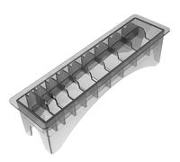 ibasenice Boîte de Rangement pour Peignes Guide en Plastique Ps Fiable 10 Compartiments, Organiseurs D'accessoires pour Outils de Coiffure Professionnels Domicile
