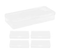 ibasenice Boîtes de Rangement Design Compact Multifonctionnel Lot de 5 en Plastique Transparent pour L’élimination des Lames de Rasoir pour Usage Domestique et Voyage