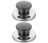 ibasenice Boutons de Couvercle Solide de Bouilloire à Sifflet Lot de 2 en Acier Inoxydable, Accessoires de Remplacement pour Théière Sifflement Audible, Compatibles Ustensiles Cuisine