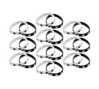 ibasenice Bracelets Caoutchouc Imprimés Empreintes de Pattes Noirs et Blancs, Confortables et Résistants, 48 Pièces pour Fêtes D'anniversaire