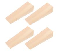 ibasenice Cales en Bois Triangulaires Beige Butée de Porte Multifonctionnelle pour Installation et Lot de 4 pour Portes et Fenêtres