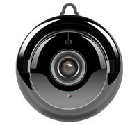 ibasenice Caméra de Sécurité sans Fil 1080p pour Intérieur, Angle Réglable | Notifications en Réel, Enregistrement D’éléments, Usage la Cuisine, Porte D’entrée, Noir