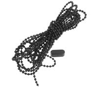ibasenice Chaîne de Store Enrouleur Noire 5m Chaînette en Plastique Corde à Billes pour Rideau Vertical et Romain Usage Maison 2 Pièces