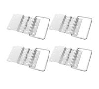 ibasenice Charnières Amovibles Installation Rapide Lot de 4 en Alliage Argenté Design Gain de Place Accessoires Robustes pour Boîte à Outils et Caisse en Bois pour Flight Case