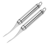 ibasenice Ciseaux à Crevettes Prise en Main Facile 2pcs en Acier Inoxydable et Construction Solide pour Éplucher Fruits de Mer Usage Domestique et Restaurant
