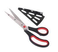 ibasenice Ciseaux à Pizza Ustensile Cuisine Pratique Pizza Multifonction en Acier Inoxydable avec Spatule Détachable Rouge pour Servir et Pâtisserie