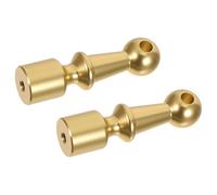 ibasenice Connecteurs Décoratifs pour Poteaux de Garde-Corps en Métal Doré, Solution DIY Facile, Diamètre de Trou 5mm, Lot de 2 pour Étagères et Armoires Modernes