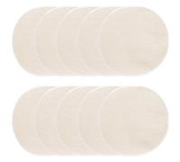 ibasenice Coussinet de Vapeur en Coton Pur Beige, Réutilisable et Pratique, Lot de 10 Set de Set de Pièces pour Cuisson Vapeur Divers Casseroles et Marmites