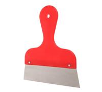 ibasenice Couteau à Enduire en Acier Inoxydable Rouge pour Papier Peint et Tissu Mural, Outil Polyvalent Lame Solide, pour Bricolage et Rénovation