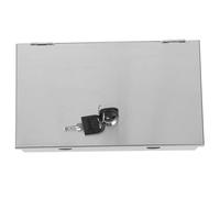 ibasenice Couvercle Verrouillable pour Prise Électrique Extérieure Boîtier en Acier Inoxydable Résistant aux Intempéries Montage Mural pour Protection Multiple