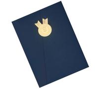 ibasenice Couverture de Certificat Protecteur de Certificat en Papier A4 Bleu Marine de Participation et Documents Décoration de Boutique