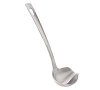 ibasenice Cuillère à Sauce en Acier Inoxydable Lisse sans Bavure, Cuillère Unique Cuisine Occidentale, Ustensile Pratique pour Nappage et Décoration de Plats