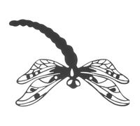 ibasenice Décoration Murale Libellule en Métal Noir pour Chambre et Salon, Ornement Artistique Suspendu en Fer, Design Réaliste et Unique pour Intérieur