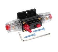 ibasenice Disjoncteur Réarmable en Ligne, Porte-fusible 30a en Plastique, Réinitialisation Manuelle, Protection Les Surcharges, pour Autoradio Voiture et RV