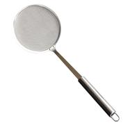 ibasenice Écumoire Passoire en Acier Inoxydable Argenté pour Filtrer Aliments Frits et Récupérer Nouilles, Ustensile Cuisine Pratique pour Cuisson et Friture
