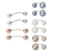 ibasenice Épingle Foulard Élégante en Alliage Perles Simulées, 10pcs Pince pour Foulard en Soie, Décorative pour Châle et Ceinture, Accessoire Mode pour Femme