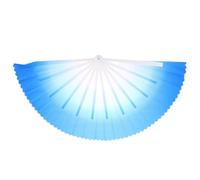 ibasenice Éventail de Danse Pliant Style Chinois Vintage, 33 Cm Os 10 Cm Tissu Épais Bleu, Accessoire pour Arts Martiaux Tai Chi et Spectacles de Danse, Éventail à Main Décoratif et