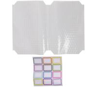ibasenice Films de Protection pour Livres Auto-adhésifs 20 Pièces en Plastique Imperméable pour Manuels Scolaires Taille 22k Coins Plusieurs Styles