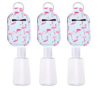 ibasenice Flacons Rechargeables 30ml Design Unique Set de 3 en Néoprène Bouchons à Clapet Réutilisables pour Panier de Pâques et Fêtes