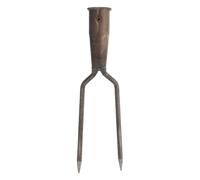 ibasenice Fourche de Jardin en métal avec tête de Rechange à Double | Outil manuel pour désherber, creuser, cultiver la terre et planter, pour le jardinage en conteneurs et les petits parterres