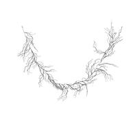 ibasenice Guirlande de Vigne de Saule Noire 195 Cm Décorative en Plastique Flexible pour Halloween Intérieur et Extérieur Ambiance Effrayante et Festive
