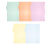 ibasenice Intercalaires Plastiques Colorés A5 6 Trous, Lot de 10 Onglets Détachables pour Classeur, Étiquettes Index Bureautiques Résistantes et Réutilisables, Accessoires de Bureau