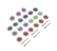 ibasenice Kit de Polissage en Spirale 1 Pouce 27 Pièces avec Arbre 3 Mm pour Mini Ponceuse, Meules de Ponçage Spirales pour Bois et Plastique, Accessoires Abrasifs pour Travaux de Polissage