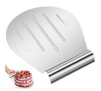 ibasenice Lève-gâteau Argenté Capacité de Charge en Acier Inoxydable Multi-usage pour Transfert et Service Facile des Gâteaux et Pizzas