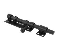 ibasenice Loquet Coulissant en Acier Inoxydable Noir Robuste, Verrou de Barillet Résistance Renforcée, Compatible pour Granges et Jardins, Style Moderne et Sécurisé