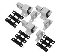ibasenice Loquet de Verrouillage à Ressort en Alliage D'aluminium, 3pcs, Auto-verrouillage Silencieux pour Portes en Bois et Fenêtres, pour Meubles et Intérieur Calme