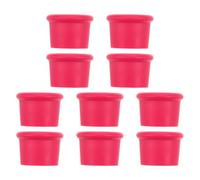 ibasenice Lot de 10 bouchons à vin réutilisables en silicone - Fermeture hermétique pour bouteilles de vin et de bière - Conception anti-fuite, facile à nettoyer, préserve la fraîcheur des