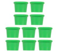 ibasenice Lot de 10 bouchons à vin réutilisables en silicone - Fermeture hermétique pour bouteilles de vin et de bière - Conception anti-fuite, facile à nettoyer, préserve la fraîcheur des