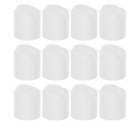 ibasenice Lot de 12 bouchons à disque de rechange | Bouchons à disque en plastique 24/410 | à transparent | Couvercle distributeur pour flacons souples vides et rechargeables