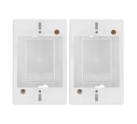 ibasenice Lot de 2 boîtes de jonction pour prises électriques, boîtiers d'interrupteurs en plastique de type 118, boîtier de prise murale en saillie pour rallonge domestique, usage intérieur