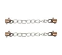 ibasenice Lot de 2 chaînes détartrantes - Outil professionnel de débouchage de canalisations - Outil de nettoyage de canalisations à tige flexible rotative pour l'entretien des tuyaux
