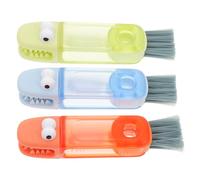 ibasenice Lot de 3 Brosses Multifonctions pour Nettoyage de Tasses et Bouteilles Brosse Pliable en Matériau Sûr pour Ouvertures Étroites et Rainures Nettoyeur Réutilisable pour Usage