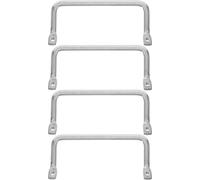ibasenice Lot de 4 poignées métalliques pour plateau de service et | Poignées de placard en acier inoxydable, entraxe de 11,9 cm (4,7 po), compatibles avec les plaques de cuisson et les