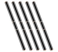 ibasenice Lot de 5 Pinceaux Nail Art en Aluminium et Nylon pour Peinture de Manucure, Outils Pratiques pour Salon, pour Décoration D'ongles et Nail DIY