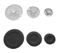 ibasenice Lot de 6 chapeaux de brûleur à gaz - Couvercles de rechange pour brûleurs encastrés de 55/75/100 mm, compatibles avec la plupart des appareils de cuisson de cuisine et de restaurant.