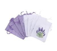 ibasenice Lot de 8 petits sacs cadeaux en toile de jute : pochettes à bijoux pour sachets de lavande - Mini pochettes en coton et lin avec cordon de serrage, idéales pour les loisirs créatifs et le