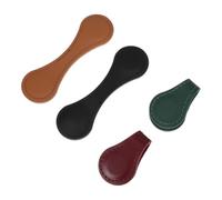 ibasenice Lot de Marque-pages Magnétiques et Vintage 4pièces Cuir Pu Double Face Protection des Documents Organisation de Bureau avec Style Élégant pour Femmes