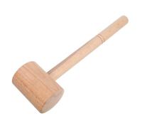 ibasenice Maillet à Homard en Bois de Hêtre pour Crustacés Cuisine | Prise Confortable, Nettoyage Facile, pour Restaurant, Service de Fruits de Mer, Couleur Beige