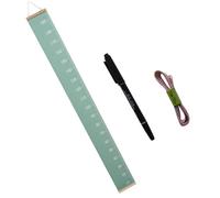 ibasenice Mesure De Hauteur Murale Pour Garçon Fille Règle De Décorative Avocat Vert Avec Marqueur Et Cordons Pour Décoration De Chambre Garçon Fille Salle De Jeux