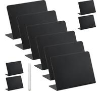 ibasenice Mini Tableaux Noirs D'affichage en Pvc L-shaped, Effaçables et Empilables, pour Mariages et Activités Créatives Garçon et Filles