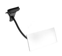ibasenice Miroir Convexe à Cadre Noir Clip Sécurisé et Angle Réglable en Fer, Accessoire pour Bureau, Cabine et Surveillance Personnelle