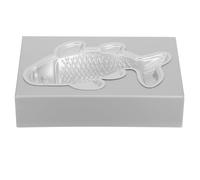 ibasenice Moule à gâteau de poisson antiadhésif : Moule à gâteau en alliage d'aluminium en forme de poisson avec support pour gâteaux de riz, friandises gélifiées et confiseries maison.