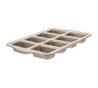 ibasenice Moule à Gâteau Financier Cavités Acier Antiadhésif Doré pour Muffins Mini Pains et Pains de Mie Facile à Nettoyer et Compatible Four