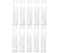 ibasenice Moule à Marque-Pages en Silicone Réutilisable 10 Pièces, Taille Moyenne Rectangulaire, pour Résine Époxy, Outils DIY pour Fabrication de Signets Personnalisés, Fournitures
